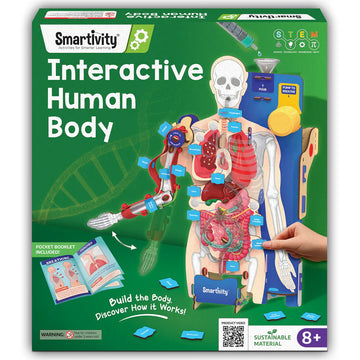 Smartivity Interactive Human Body DIY STEM Activity Kit – Build & Discover How the Body Works