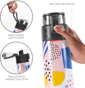 MILTON Artesia Thermosteel Insulated Water Bottle, Home | Kitchen | Hiking 500 ml Water Bottle (Set of 1, White)