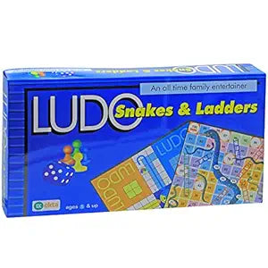 Ludo Snakes & Ladders 2-in-1 Family Board Game by Ekta