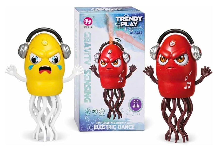 Hong Jie Trendy Play Gravity Sensing Electric Dance Jellyfish Toy with Light, Music & Mist Spray
