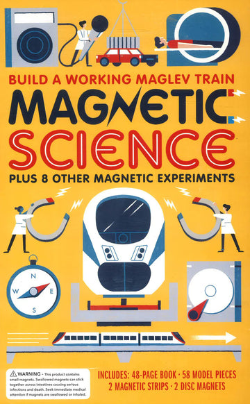 Magnetic Science Kit - Build a Working Maglev Train & 8 Other Experiments