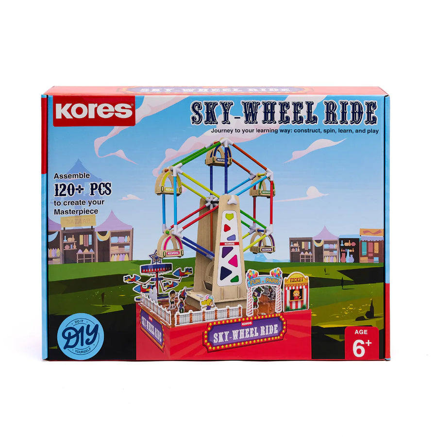 Kores Sky-Wheel Ride DIY STEM Kit – 120+ Pcs | Ages 6+