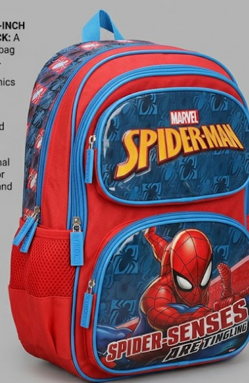 Striders Spiderman School Bag 14 Inches