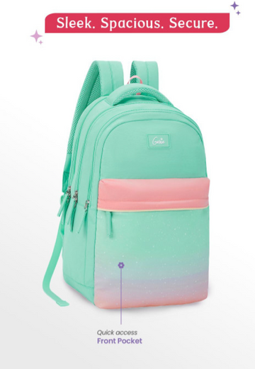 Genie Twinkledusk 17 SB School Backpack - Green