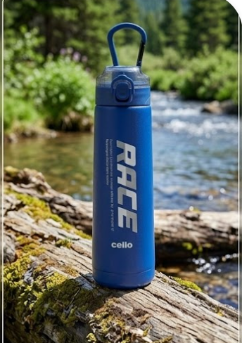 Cello Puro Steel-X Race 900 Vacuum Insulated Water Bottle 700ml