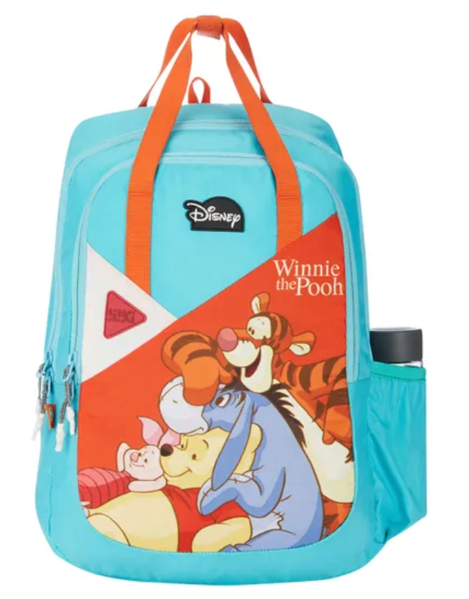 Disney Winnie the Pooh Kids School Backpack - Blue/Orange