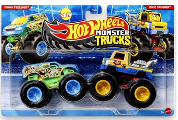 Hot Wheels Monster Trucks 2026 - Funny Feelings & Mood Crusher 2-Pack (FYJ64)