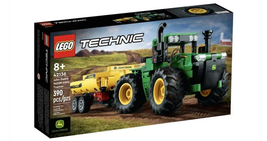 LEGO Technic John Deere 9620R 4WD Tractor - 390 Pieces (42136)