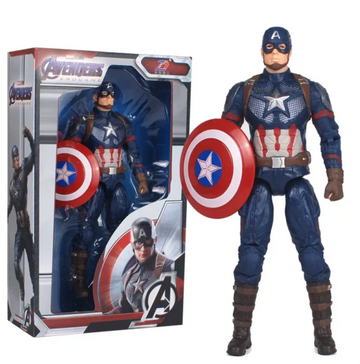 TakTak Toys Marvel Avengers Endgame Captain America Premium Action Figure with Shield