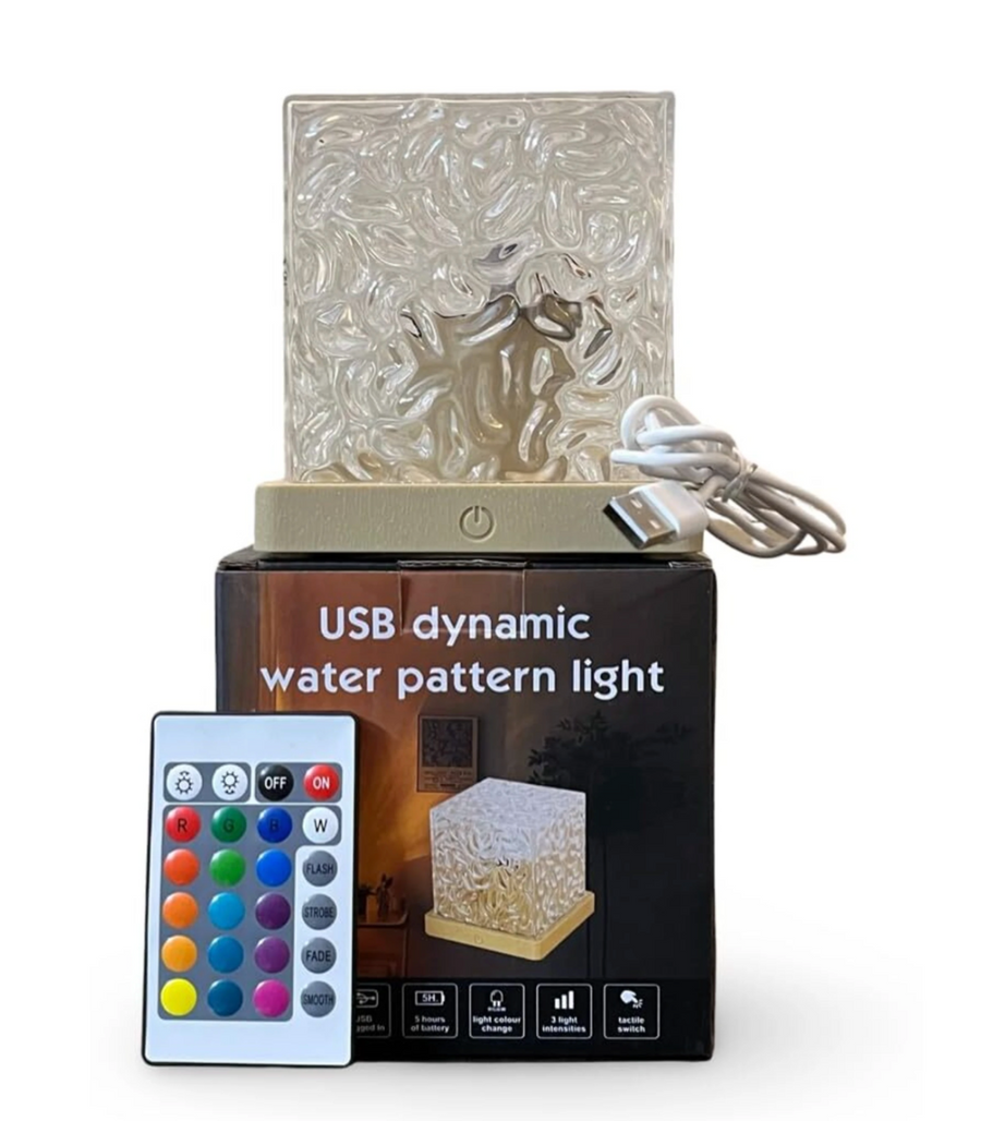 Ocean Wave Sensory Light - USB Dynamic Water Pattern Night Lamp