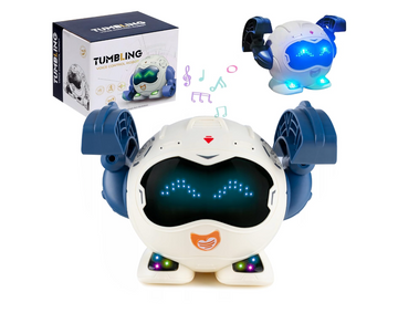 Kidology Tumbling Voice Control Robot - Dance, Music & Light Toy