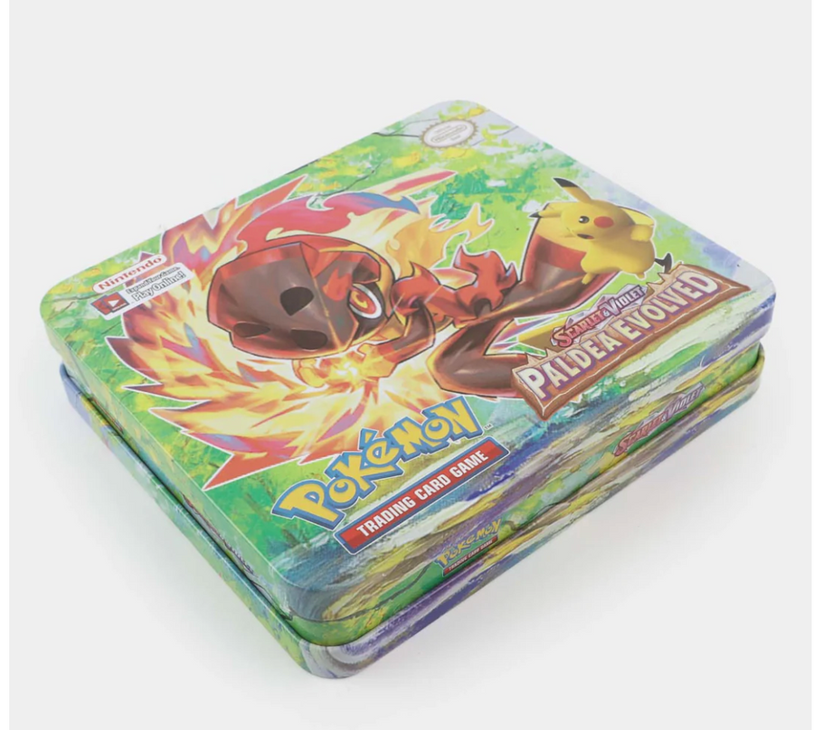 Pokémon Scarlet & Violet Paldea Evolved Collector Tin with TCG Cards