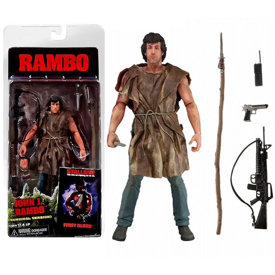 NECA Rambo – John J. Rambo Survival Version Action Figure (First Blood)