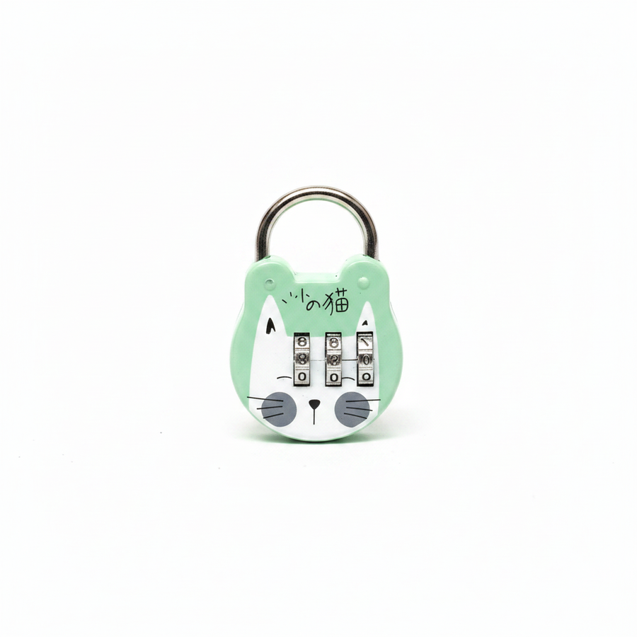 Cute Cat Mini Combination Padlock