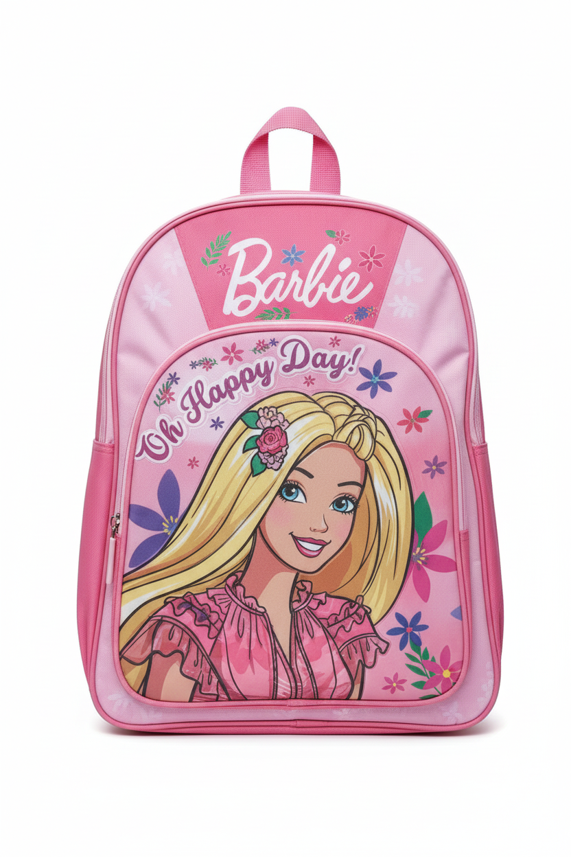 Barbie 18 Inch School Bag - Pink (OHD25)