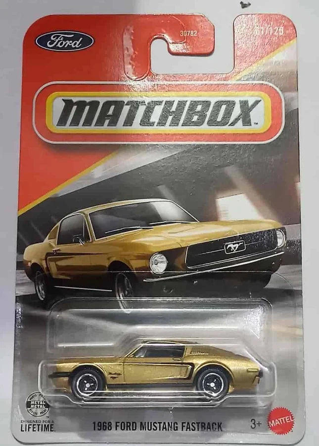 Matchbox 1968 Ford Mustang Fastback Die-Cast Model Car