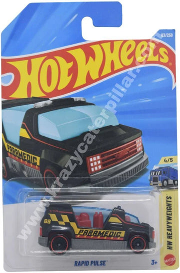 Hot Wheels Rapid Pulse HW Heavyweights Die-Cast Toy Car (83/250) - Black Paramedic